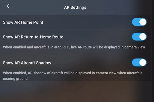 BEST TIPS & SETTINGS FOR DJI AIR 3S A image of AR Setting