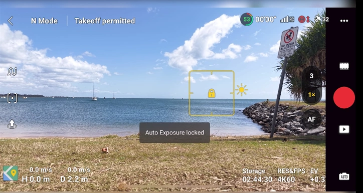 BEST TIPS & SETTINGS FOR DJI AIR 3S A image of Auto Exposure Lock