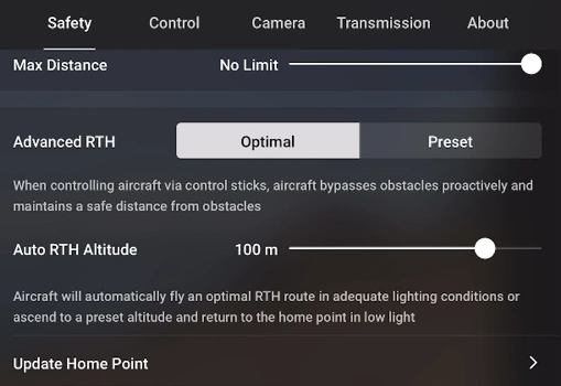 BEST TIPS & SETTINGS FOR DJI AIR 3S A image of RTH Altitude