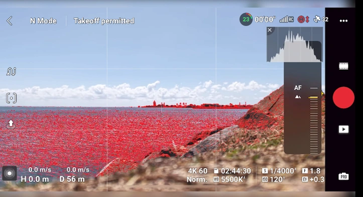 BEST TIPS & SETTINGS FOR DJI AIR 3S A image of Peaking level