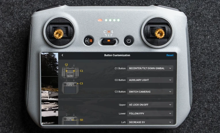 DJI Mavic 3 Pro Best Setting for Cinematic Footage A Image of Button Customization