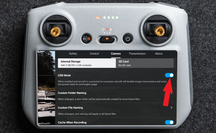 DJI Mavic 3 Pro Best Setting for Cinematic Footage A Image of USB