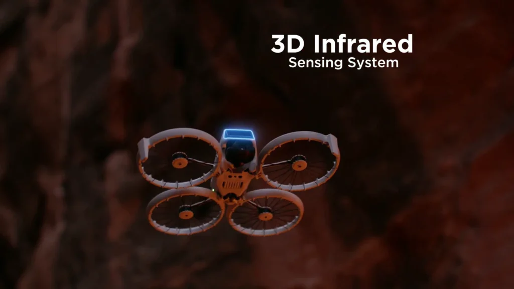What is the 3D Infrared Sensor in DJI Flip? A picture of DJI FLIP Infrared Camera